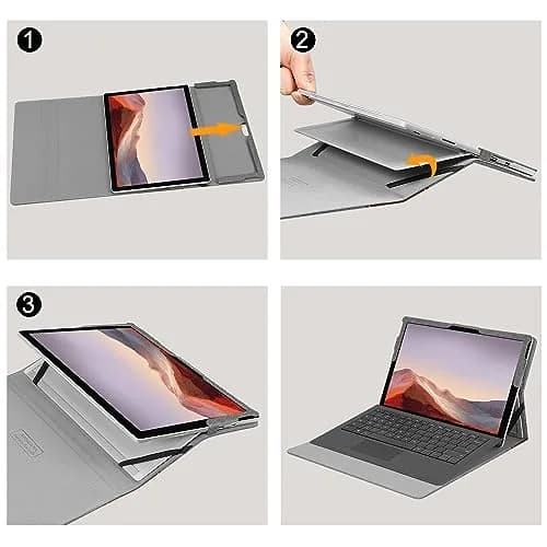 FINTIE Case for 12.3 inch Microsoft Surface Pro 7 Plus, Pro 7/6/5/4/3 | Multi-Angle Kickstand & Premium Synthetic Leather thumbnail 7