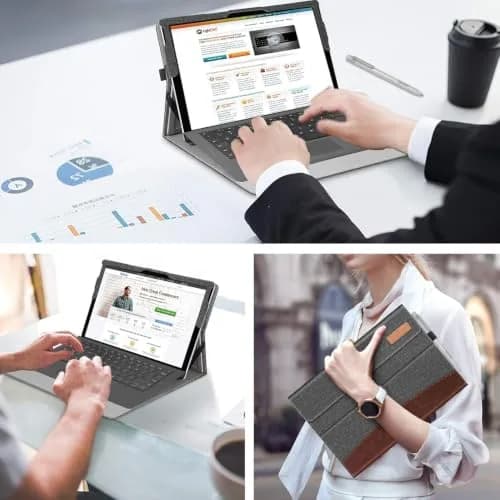 FINTIE Case for 12.3 inch Microsoft Surface Pro 7 Plus, Pro 7/6/5/4/3 | Multi-Angle Kickstand & Premium Synthetic Leather thumbnail 8