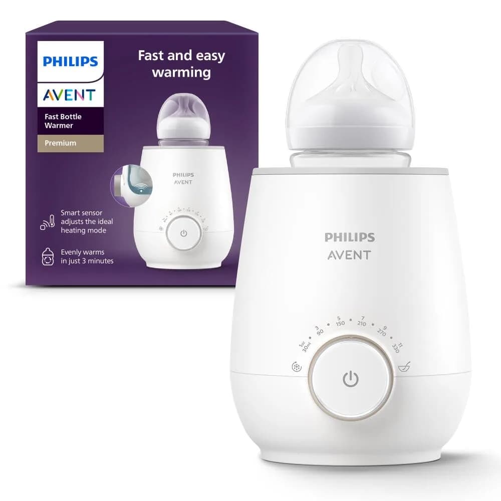 Philips Avent Baby Bottle Warmer with Smart Temperature Control | Fast & Reliable Milk Heating — White