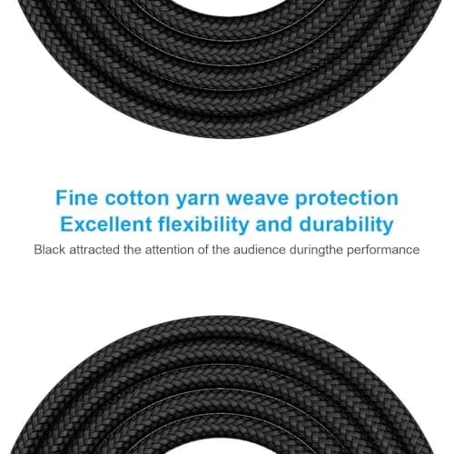 New Bee 20 ft (6.1 m) Instrument Cable | Low Noise High Fidelity Balanced Audio thumbnail 6