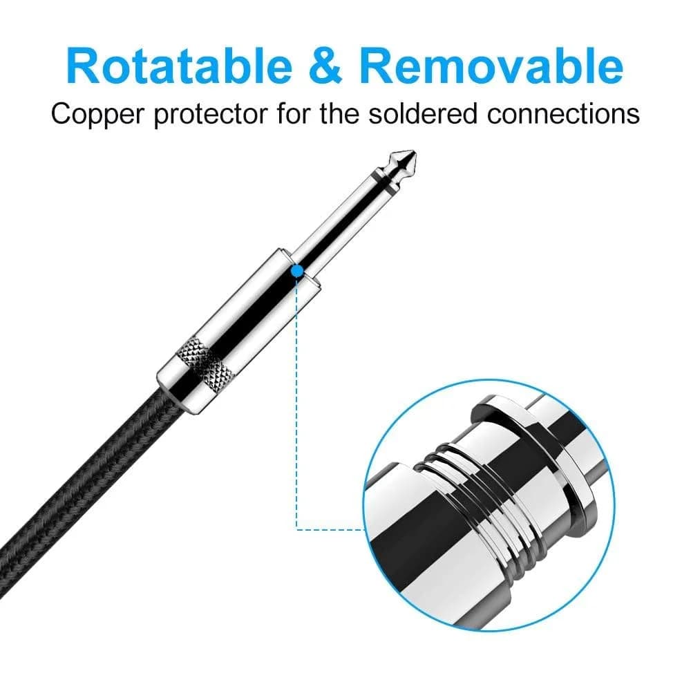 New Bee 20 ft (6.1 m) Instrument Cable | Low Noise High Fidelity Balanced Audio - view 2