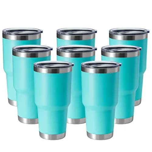 HASLE OUTFITTERS 30oz Stainless Steel Tumbler | Double Wall Vacuum Insulated Travel Mug (Light Green, 8) thumbnail 1