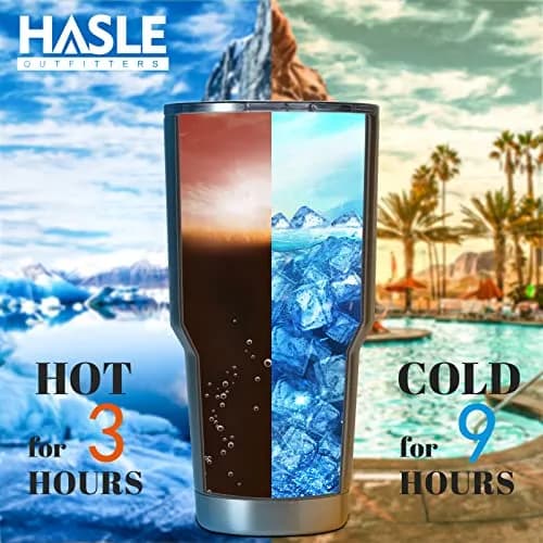 HASLE OUTFITTERS 30oz (850ml) Stainless Steel Tumbler Gift Set | Double Wall Vacuum Insulated Travel Mug thumbnail 4