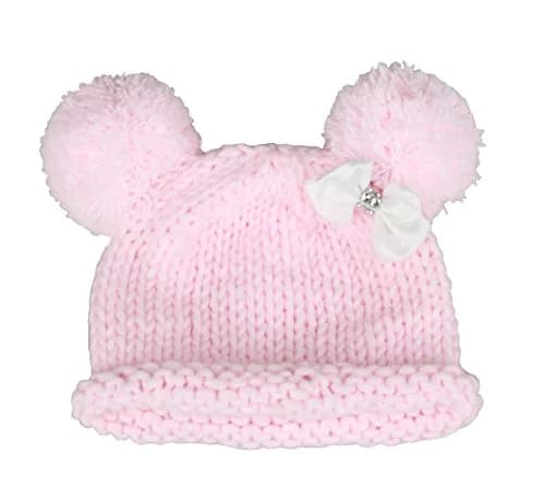 zefen Baby Knit Crochet Booties & Hat Set | Handmade Cotton Newborn Shoes & Cap (0-3 months) thumbnail 3