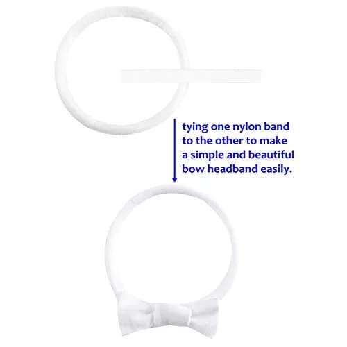 inSowni 50 Pack Super Soft Stretchy Nylon Headbands for Babies, Toddlers, and Women | 22cm (8.6") Unstretched Circumference thumbnail 4