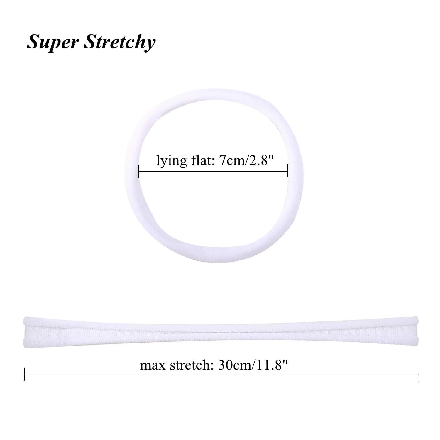 inSowni 50 Pack Super Soft Stretchy Nylon Headbands for Babies, Toddlers, and Women | 22cm (8.6") Unstretched Circumference - view 6