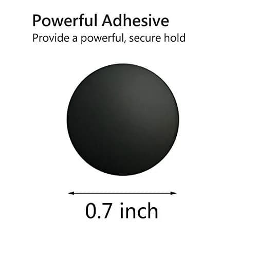UOTOO Laptop Rubber Feet 0.7 inch Diameter | Non-Slip Replacement Bottom Case Feet for MacBook Pro/Air Shell Cover (8 Pcs, Black) thumbnail 2