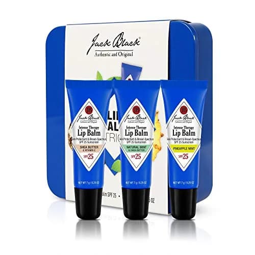 Jack Black Intense Therapy Lip Balm SPF 25 Trio 0.75 oz (3 x 0.25 oz) | Hydrates Dry, Chapped Lips thumbnail 1