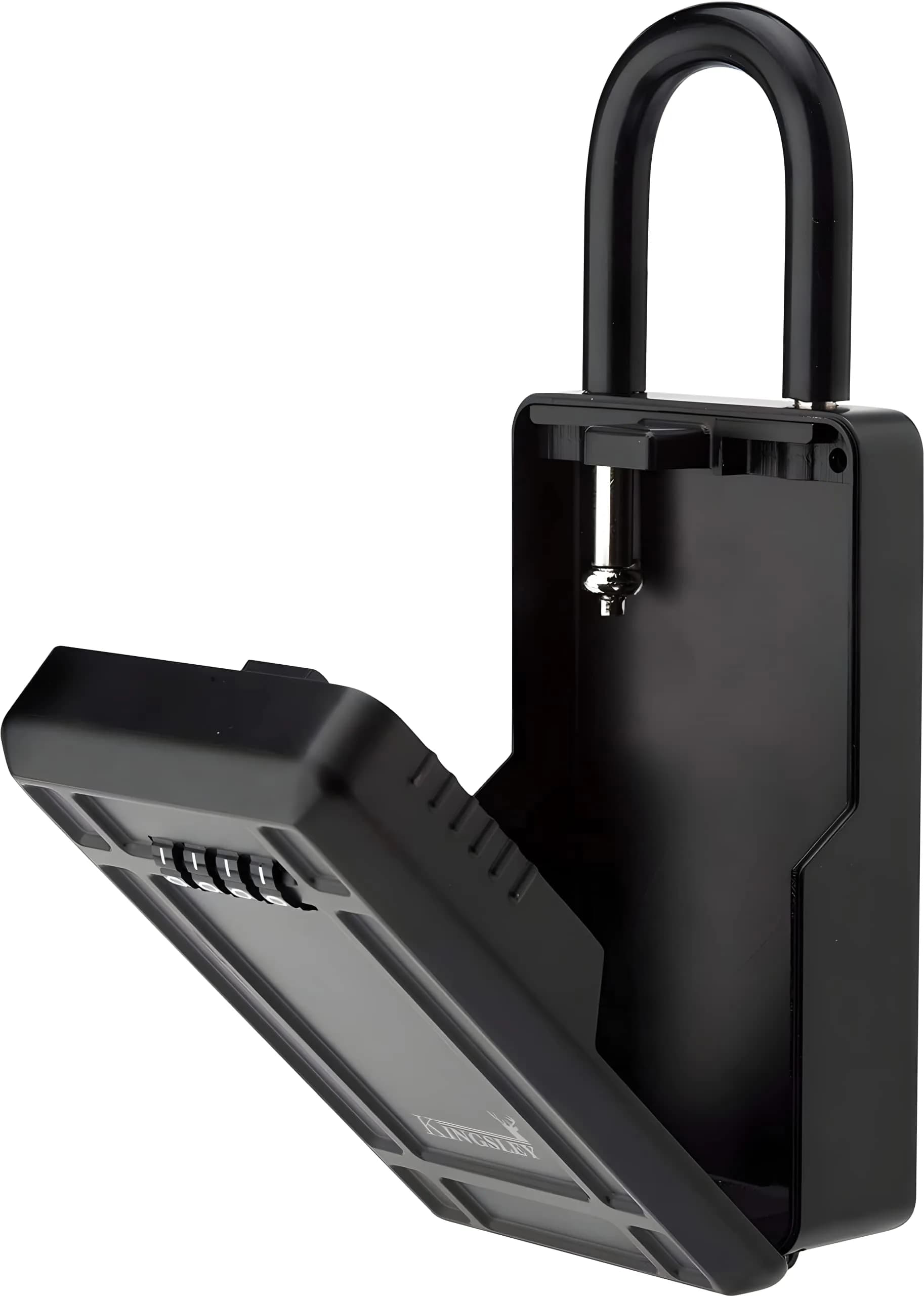 Kingsley KL313 Large Capacity Key Storage Box with Resettable Code, Water Resistant, Black | 12 cu in (200 ml) - view 4