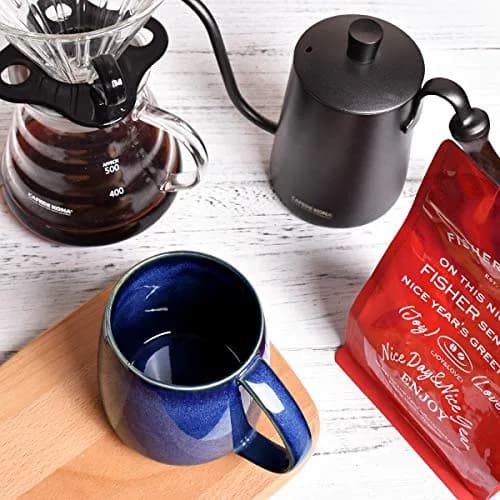 Bosmarlin Ceramic Coffee Mug 385ml (13 oz) | Classic Royal Blue Tea Cup for Office and Home thumbnail 6