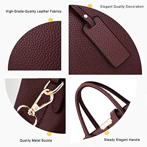 COCIFER Women's Shoulder Tote Bag PU Leather Approx 31cm x 21cm x 13cm | Modern Elegant Fashion thumbnail 6