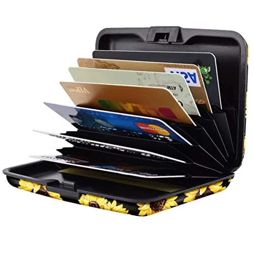 Coco Rossi RFID Aluminum Credit Card Holder Small Mini Wallet Women | Slim & Secure (70-120 chars) thumbnail 4
