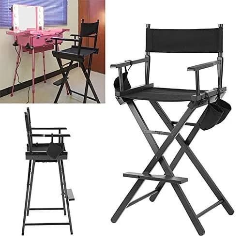 STAY GENT 5-in-1 Makeup Artist Chair Accessory Set - Black Replacement Canvas & Storage Bags | Fits Director Chairs 53x20cm Backrest, 53x42cm Seat thumbnail 3