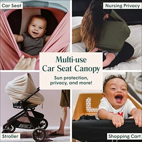 Simka Rose Multipurpose Baby Cover Moss | 71cm (28in) x 71cm (28in) | Breathable Viscose Blend thumbnail 2