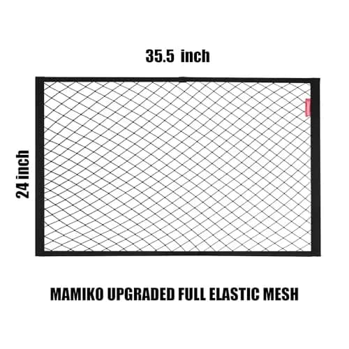 Mamiko Cargo Net for Utility Folding Wagon 24"X35.5"to 47"×71" | Heavy-Duty Elastic Nylon for Garden & Camping thumbnail 2