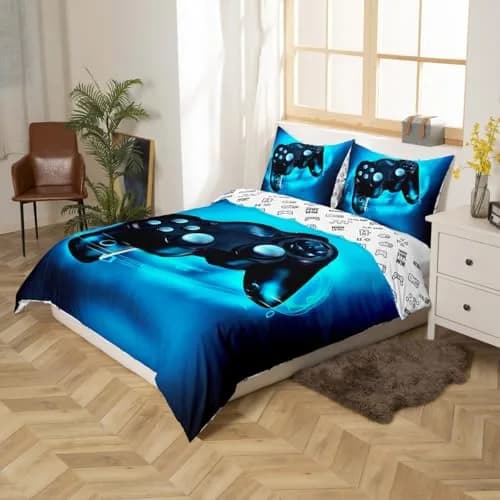 Feelyou Gamer Bedding Set Queen Size 183cm x 183cm (72"x72") | Modern Video Game Theme thumbnail 2
