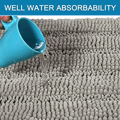 H.VERSAILTEX Non Slip Thick Shaggy Chenille Bathroom Rug Mat Set 2 Piece | Extra Soft & Absorbent, Machine-Washable thumbnail 4