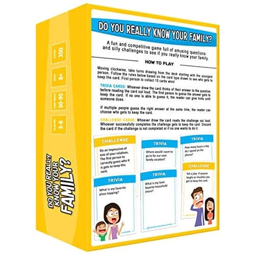 DO YOU REALLY KNOW YOUR FAMILY? Fun Family Game for Kids, Teens & Adults | Family Trivia & Challenges thumbnail 6