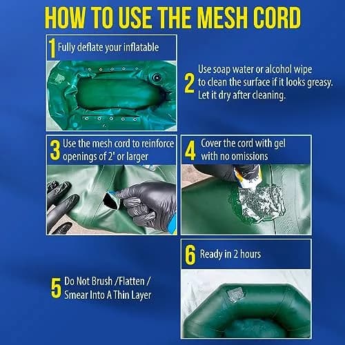 PVC Stitch AquaPro Liquid Patch Waterproof Repair Kit 20ml (0.67 Fl Oz) | For Inflatables, Pools, Hot Tubs & Gear thumbnail 5