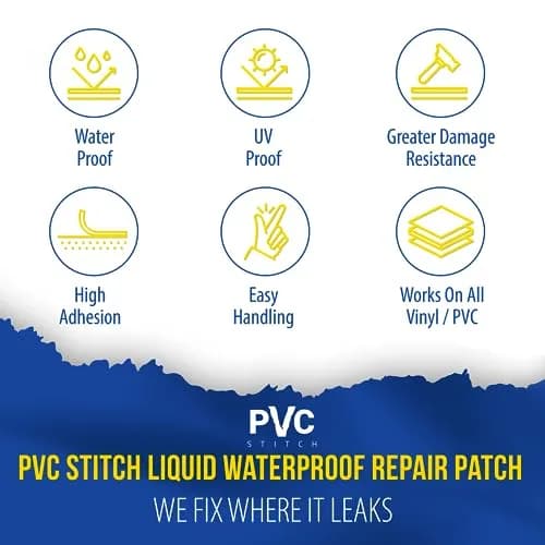 PVC Stitch AquaPro Liquid Patch Waterproof Repair Kit 20ml (0.67 Fl Oz) | For Inflatables, Pools, Hot Tubs & Gear thumbnail 7