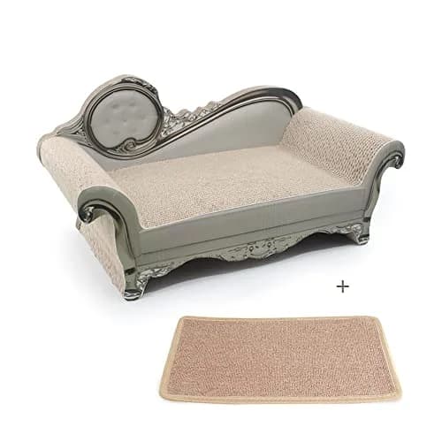 SONGWAY Cat Scratcher Sofa Bed - Corrugated Cardboard Lounge & Furniture Protector (59.94cm x 29.97cm x 28.96cm) | Big, Safe & Recyclable thumbnail 1