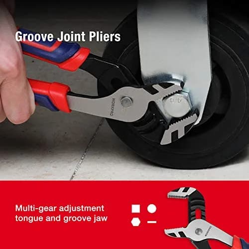 WORKPRO 5-Piece Premium Cr-V Pliers Set with Storage Pouch | Drop-Forged Steel for Durability thumbnail 7