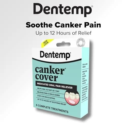 Dentemp Canker Cover Mouth Sore Treatment Tablets 6 Count | Fast-Acting Oral Pain Relief thumbnail 4