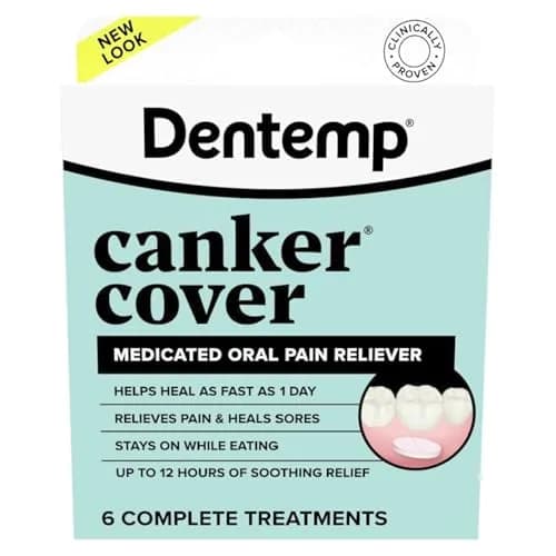 Dentemp Canker Cover Mouth Sore Treatment Tablets 6 Count | Fast-Acting Oral Pain Relief thumbnail 2