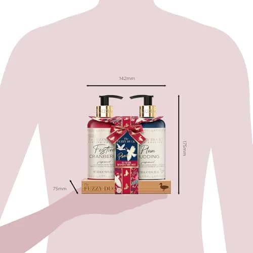 Baylis & Harding The Fuzzy Duck Indulgent Hand Care Duo 20.29ml (0.69 Fl Oz) | Festive Cranberry & Plum Pudding, Vegan, Recyclable thumbnail 5