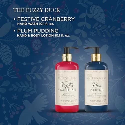 Baylis & Harding The Fuzzy Duck Indulgent Hand Care Duo 20.29ml (0.69 Fl Oz) | Festive Cranberry & Plum Pudding, Vegan, Recyclable thumbnail 2