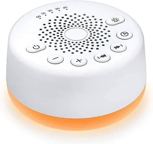 Easysleep White Noise Machine with 25 Sounds & Night Light | Compact & Portable for Sleep Relaxation thumbnail 1