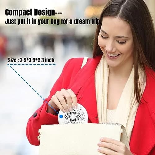 Easysleep White Noise Machine with 25 Sounds & Night Light | Compact & Portable for Sleep Relaxation thumbnail 8