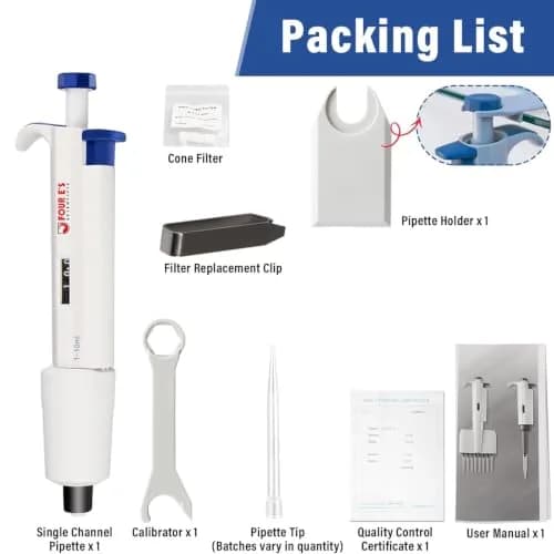 PRECIPETTE 1-10 mL Single Channel Micropipette | Calibrated to ISO8655 for Lab Accuracy thumbnail 5