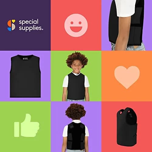Special Supplies Sensory Compression Vest Deep Pressure Comfort Black Small | Unisex Kids Apparel thumbnail 6