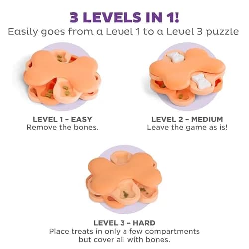 Outward Hound Nina Ottosson Puppy Tornado Puzzle Dog Toy, Level 2, 9.8" | Interactive Treat Challenge for Dogs thumbnail 4
