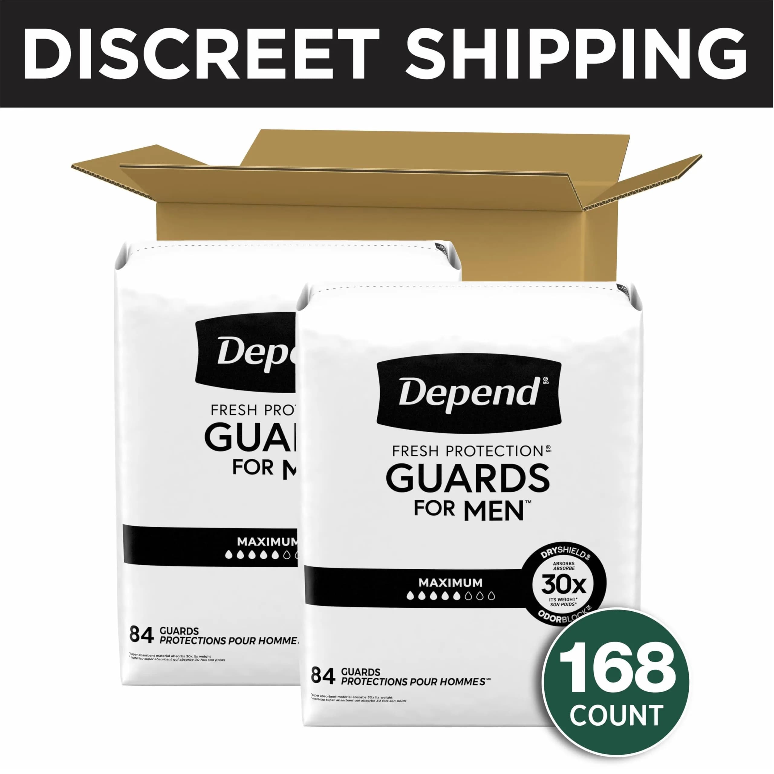 Depend Guards for Men Maximum Absorbency 168 Count | USA Imported Incontinence Protection - view 2
