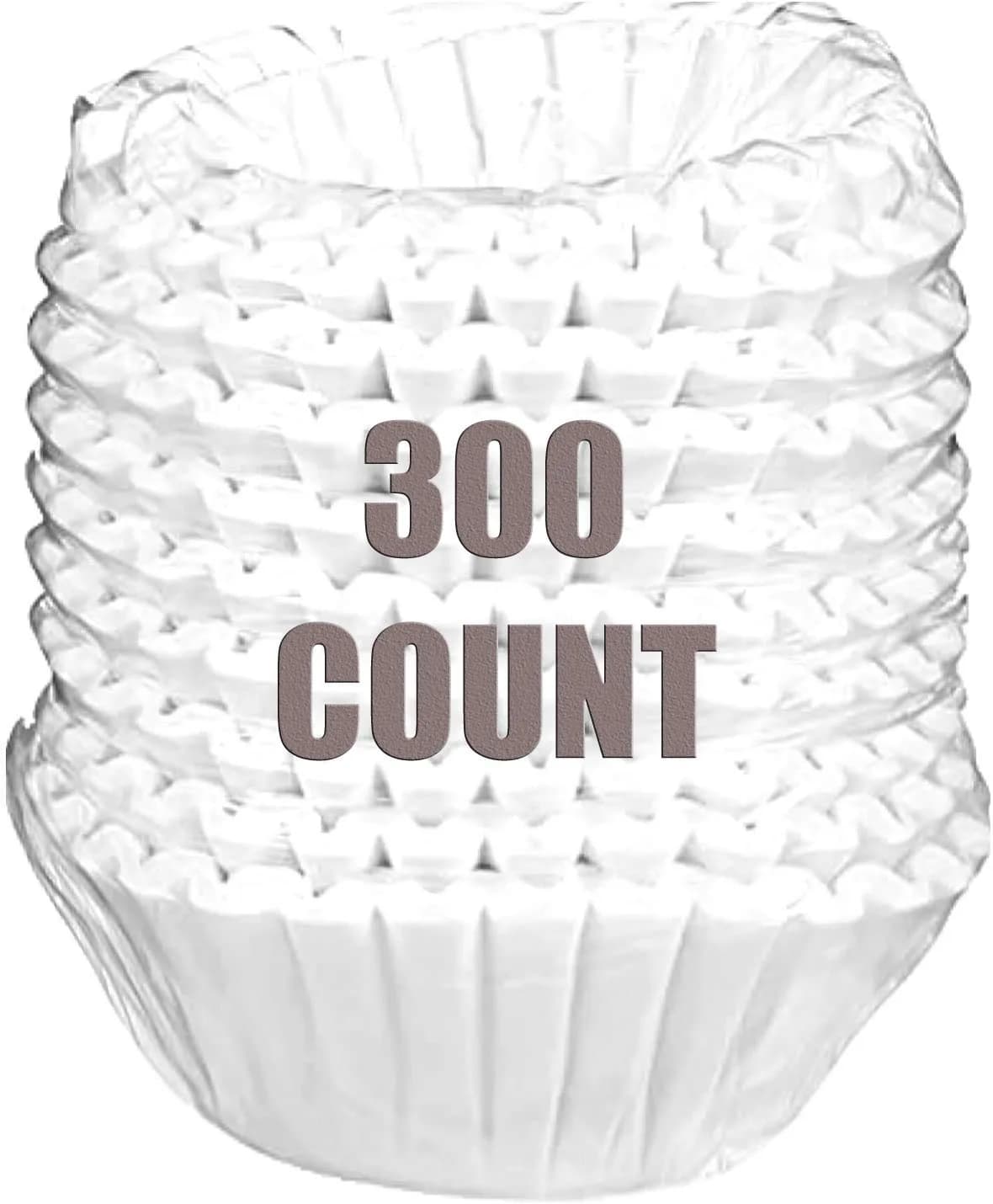 Divan Coffee Filters 8/12-Cup Size | Chlorine-Free, 300/Pack for Perfect Brew (110-120 chars) — Type 1