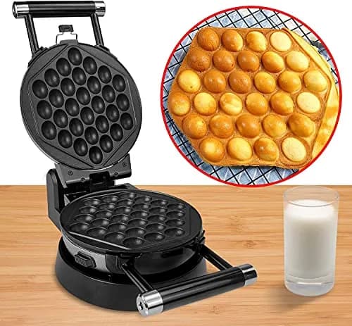 Health and Home 3-in-1 Waffle, Omelet, Egg Waffle Maker | 360° Rotating Belgian Nonstick Plates thumbnail 4