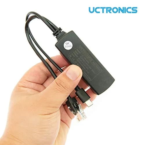 UCTRONICS PoE Splitter USB-C 5V 2.4A | IEEE 802.3af Compliant Gigabit Ethernet Adapter thumbnail 6