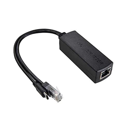 UCTRONICS PoE Splitter USB-C 5V 2.4A | IEEE 802.3af Compliant Gigabit Ethernet Adapter thumbnail 1