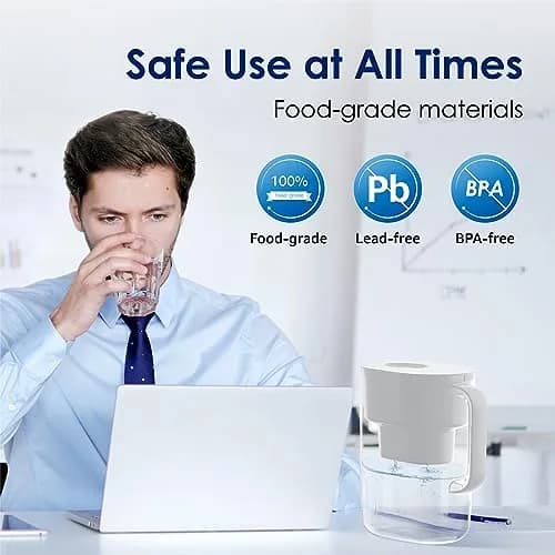 Waterdrop PT-07W Water Filter Pitcher 3.5L (10-Cup) | NSF Certified, 200-Gallon Filter, Reduces Chlorine & PFOA/PFOS thumbnail 8