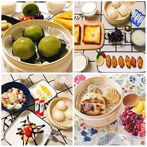 Sorfity Handmade Bamboo Steam Basket 10 Inch | 2-Tier Chinese Food Steamer for Dumplings Vegetables & Rice thumbnail 7