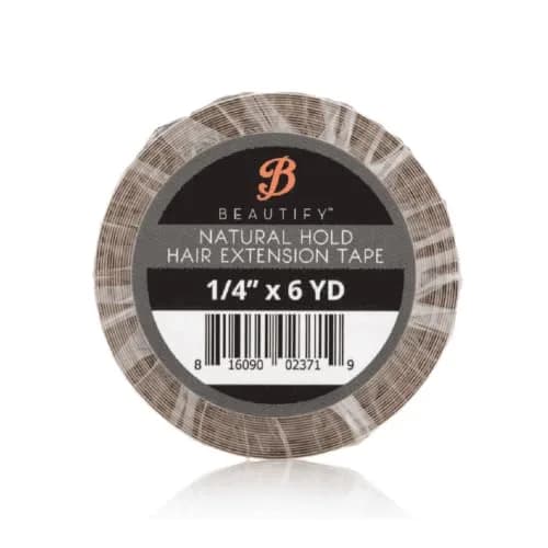 Walker Tape Beautify Natural Hold Hair Extension Tape Roll (1/4" x 6 Y) | Hypoallergenic, Low Residue, 4-6 Weeks Hold thumbnail 1