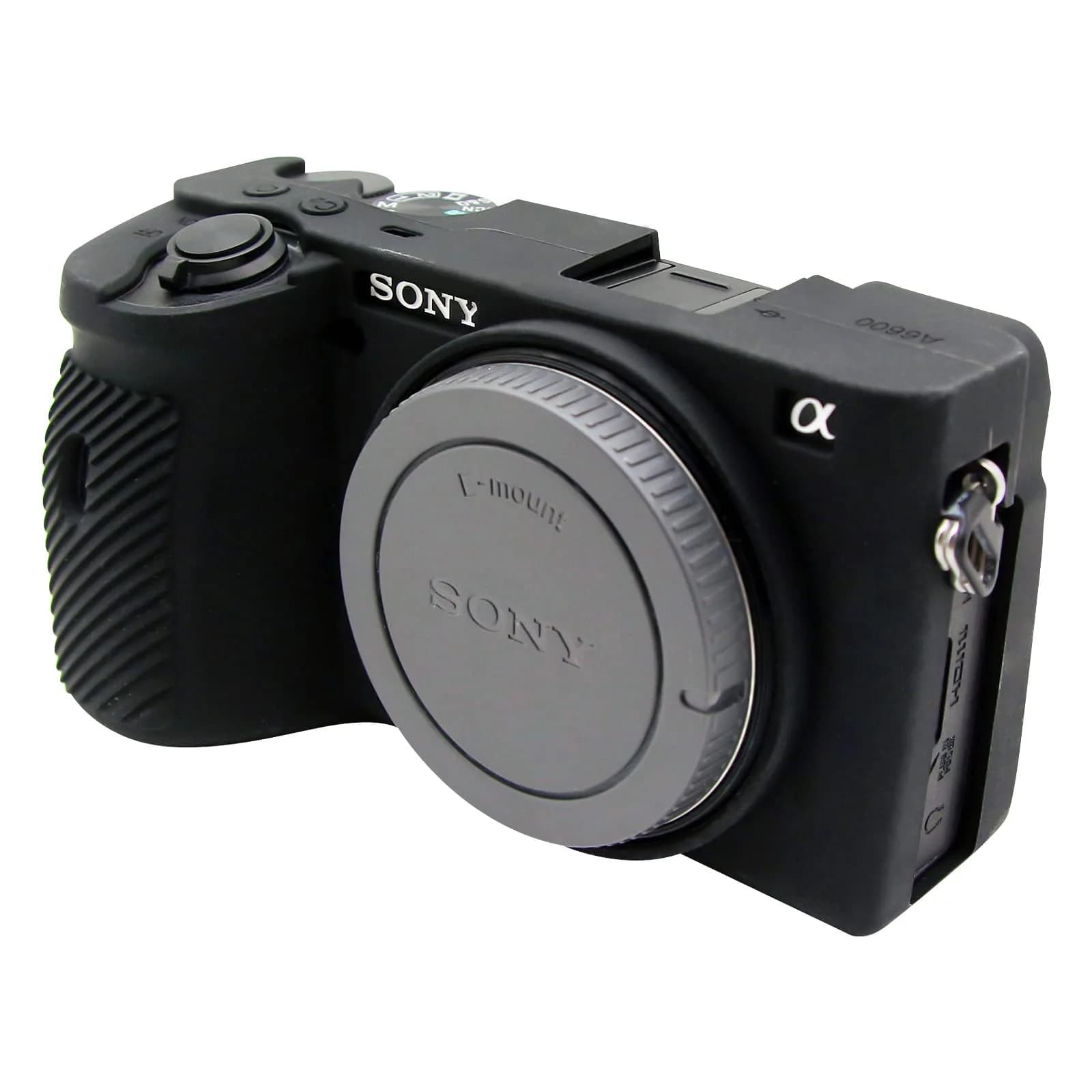 Easy Hood Silicone Camera Case for Sony A6600 Alpha 6600 ILCE-6600 Black | Compact & Durable — Black