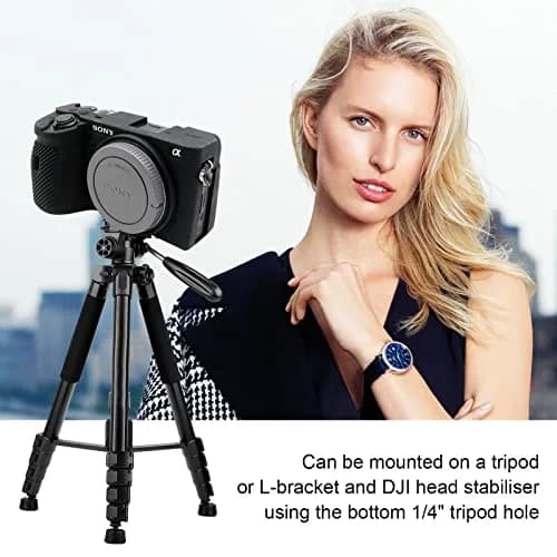 Easy Hood Silicone Camera Case for Sony A6600 Alpha 6600 ILCE-6600 Black | Compact & Durable thumbnail 6