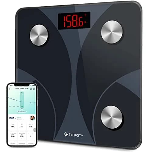 Etekcity Smart Body Composition Scale | Textured Black | 25.9 cm (10.2 in) | FDA Approved thumbnail 1