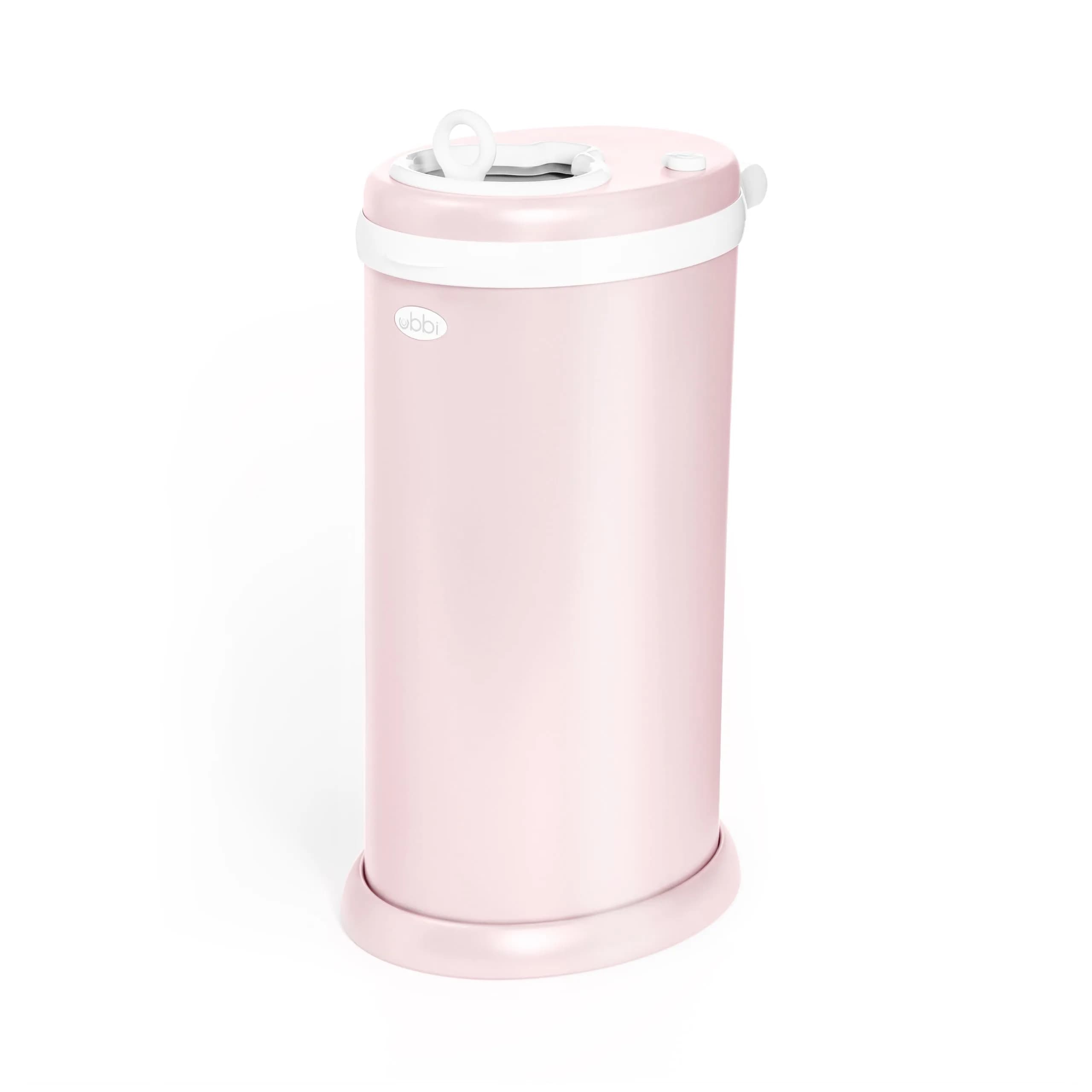 Ubbi Stainless Steel Diaper Pail Blush Pink | Odor-Locking, No Special Bags, Award-Winning (70-120 chars)