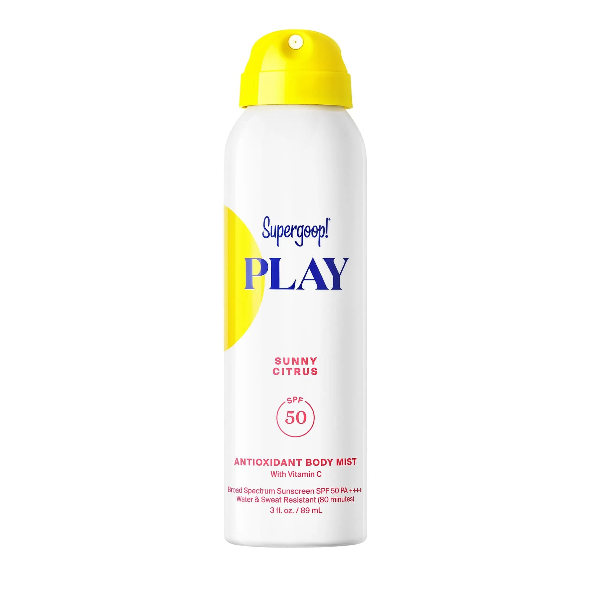 Supergoop! PLAY Antioxidant Body Mist SPF 50 | Broad Spectrum Sunscreen Spray with Vitamin C - main product image
