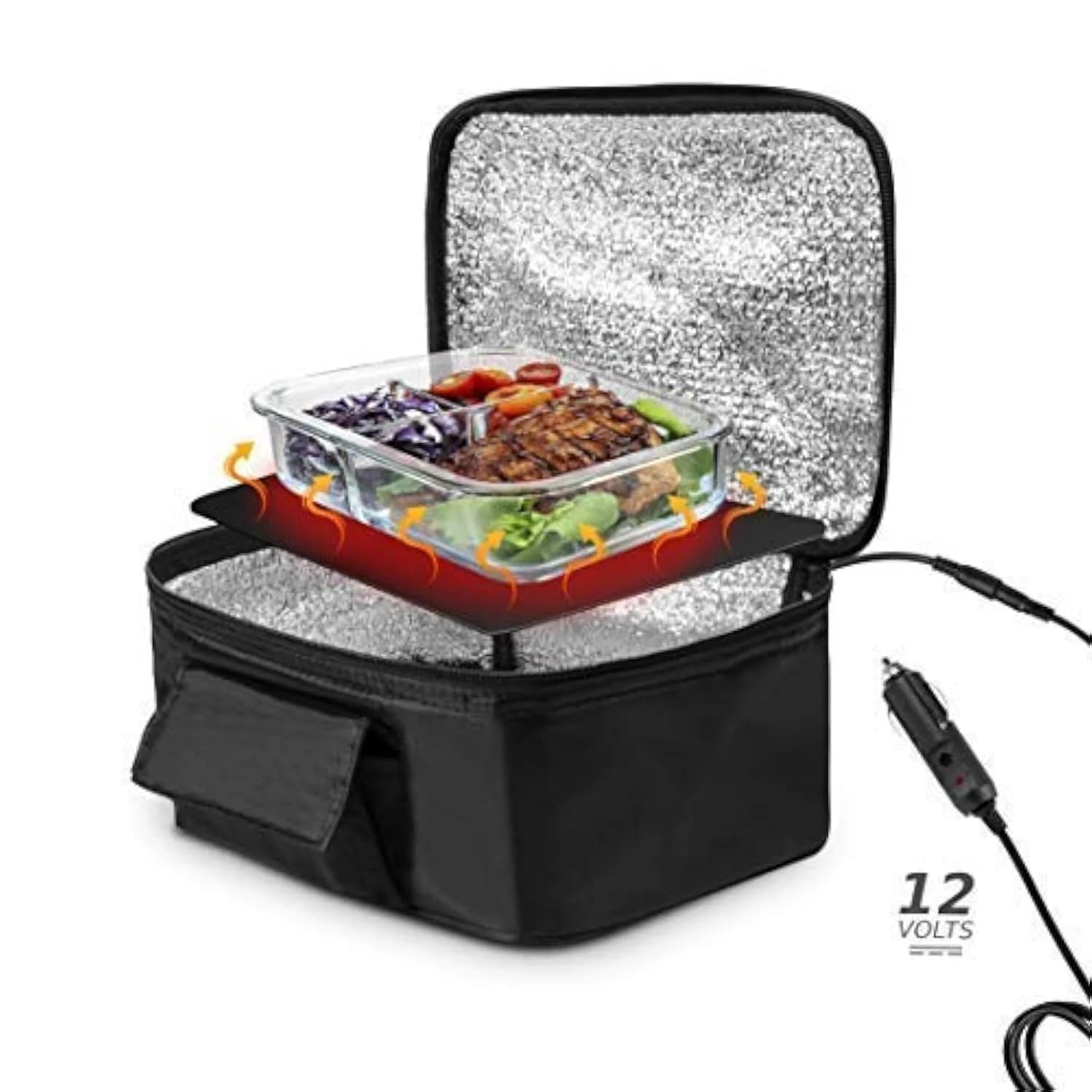 Zento Deals Heating Lunch Box – 12V Portable Mini Electric Warmer for Car Food | Compact, Lightweight & Safe - main product image