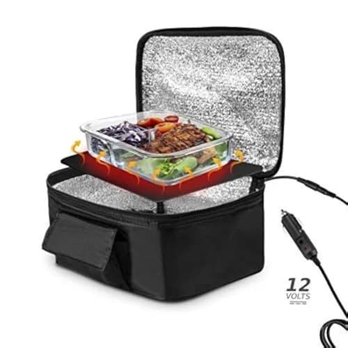 Zento Deals Heating Lunch Box – 12V Portable Mini Electric Warmer for Car Food | Compact, Lightweight & Safe thumbnail 1